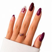 Violet Affair Medium to Long Almond Press On Nails | Set of 24 reusable nails