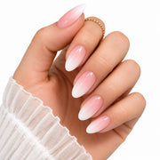 Ivory Kiss Medium - Long Almond, Press On Nails | Set of 24 reusable nails