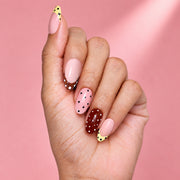 Polka Pop Medium Almond Press On Nails | Set of 24 reusable nails