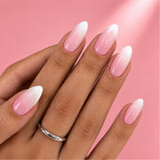 Ivory Kiss Medium - Long Almond, Press On Nails | Set of 24 reusable nails
