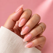 Blush Kiss Medium Almond, Press On Nails | Set of 24 reusable nails