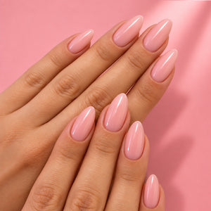 Rosè Silk Medium Almond Press On Nails | Set of 24 reusable nails