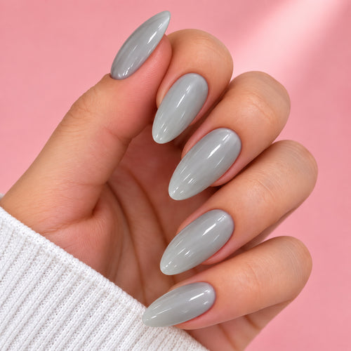 Cloud Nine Medium Almond Press On Nails | Set of 24 reusable nails