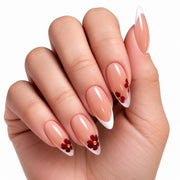 Cherry Èclat Medium Almond Press On Nails | Set of 24 reusable nails